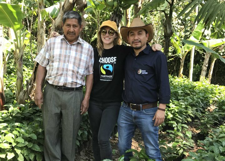 Ali with manager and farmer