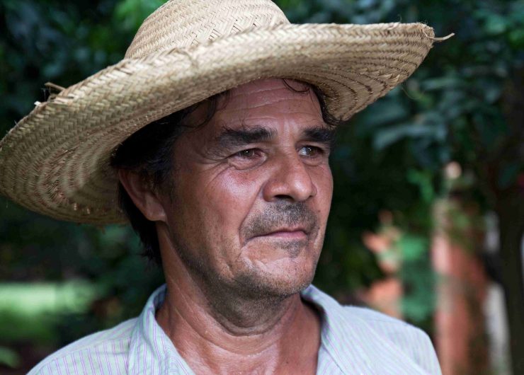 Portrait of a sugar cane farmer at a Fairtrade certified cooperative in Paraguay.