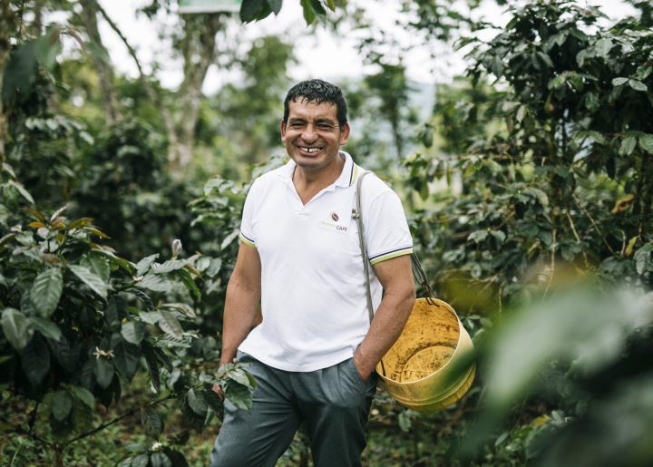 Fairtrade coffee farmer