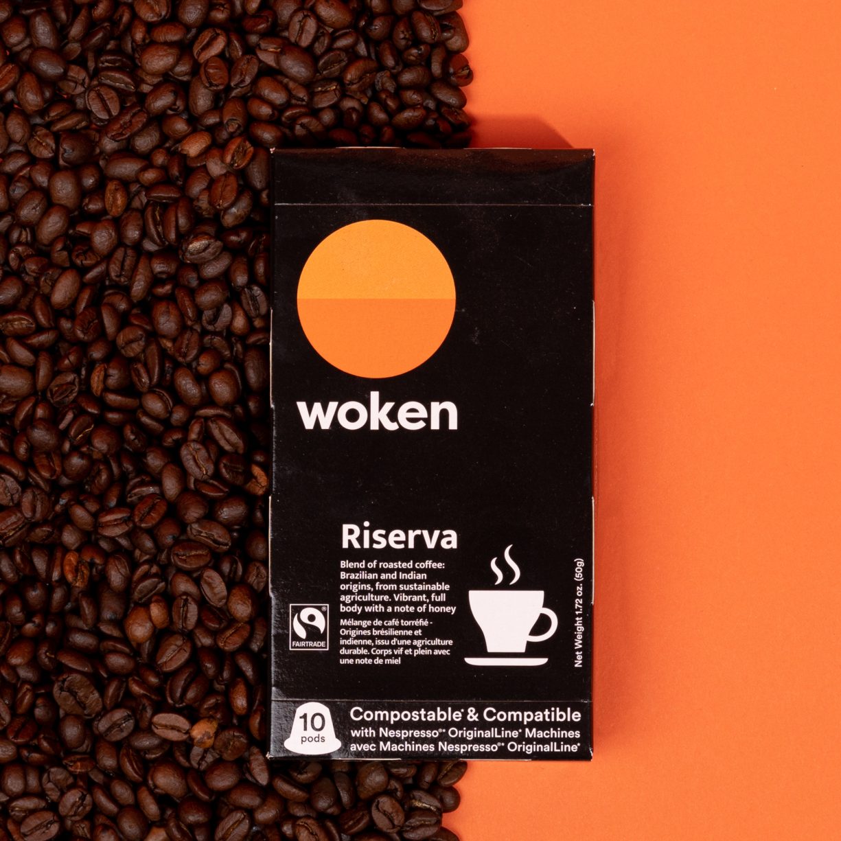 Fairtrade certified coffee pods from Woken