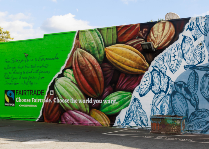 Agnes Senesie mural in Atlanta by Muhammad Yungai